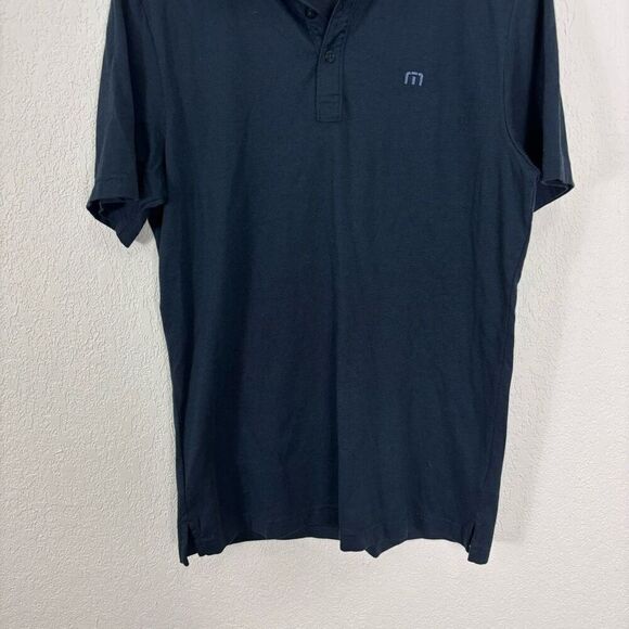 Travis Mathew Navy Blue Golf Polo Top - Picture 4 of 7